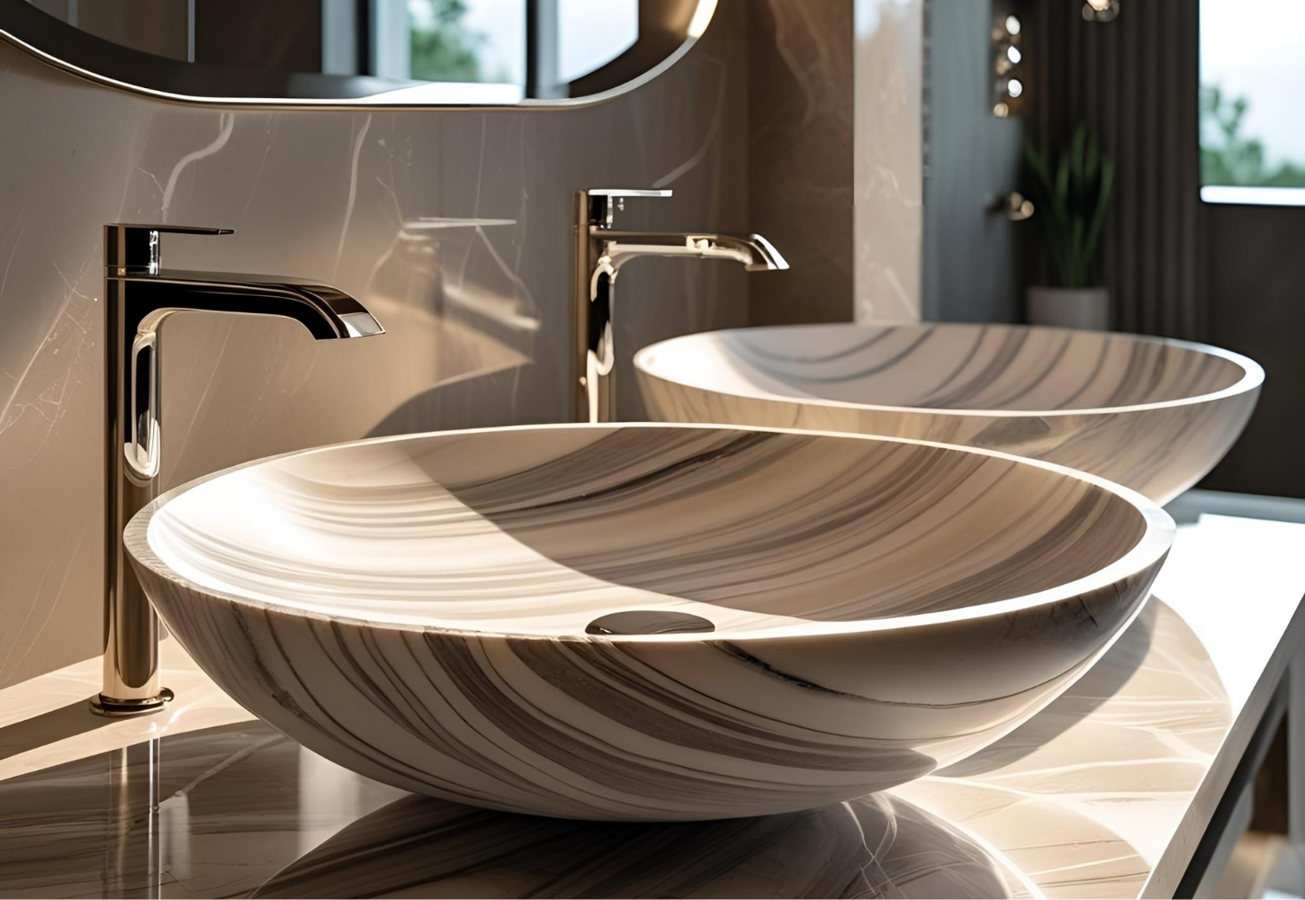 Mermer banyo ve lavabo modelleri
