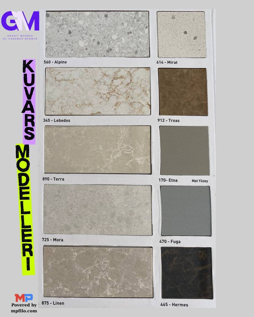 Kuvars Modelleri ve Desenleri YENİ